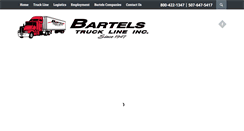 Desktop Screenshot of bartelstruckline.com